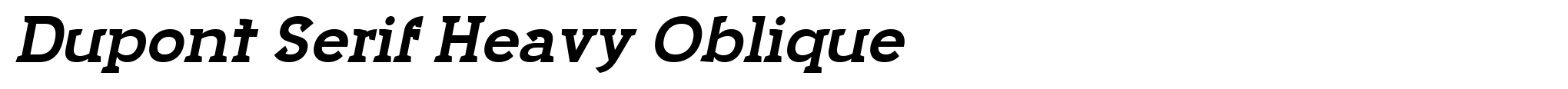 Dupont Serif Heavy Oblique image